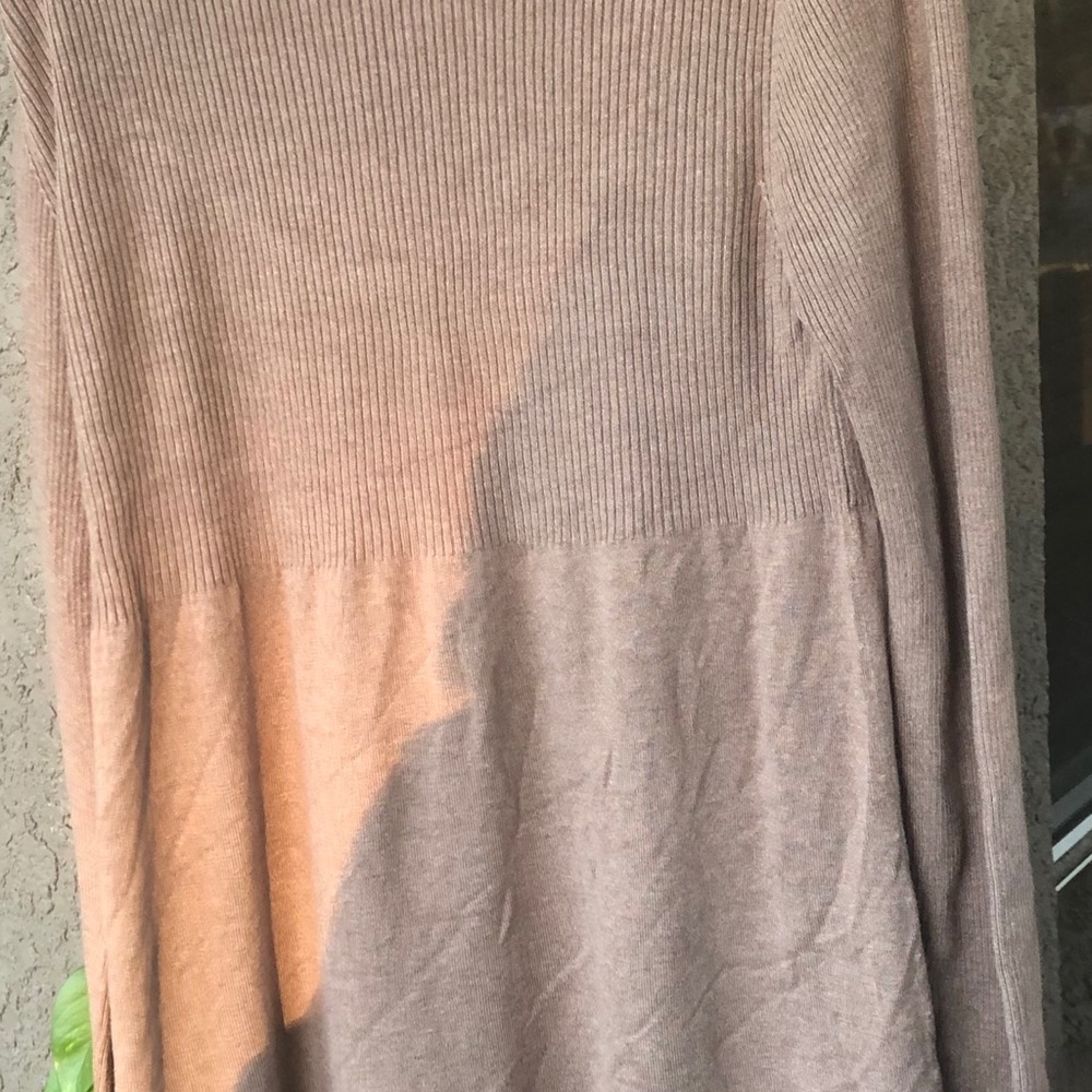 BCBGMaxazria sweater dress light brown